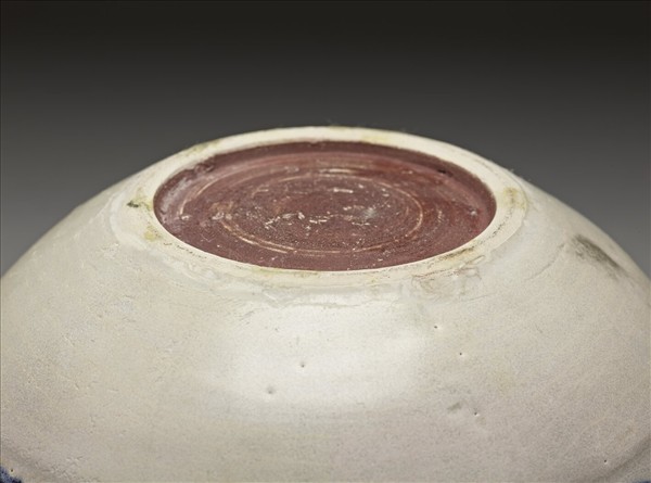 越南 青花加彩花卉罐