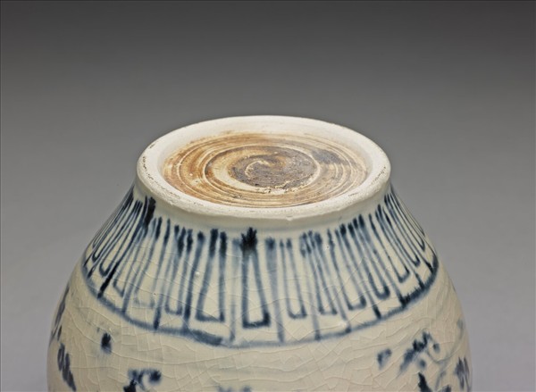 越南 青花花卉罐