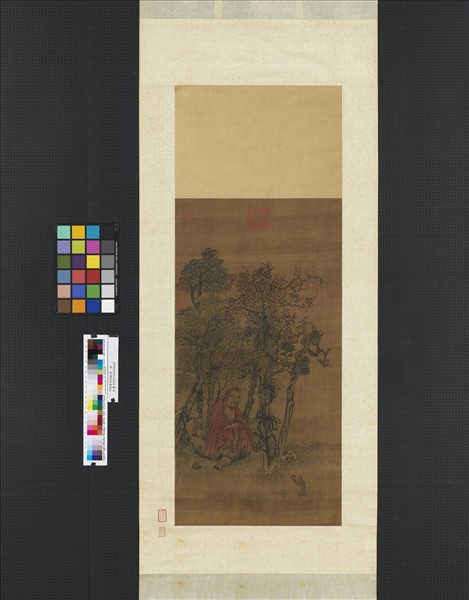 明趙壽猿猴獻壽　軸