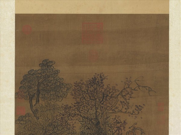 明趙壽猿猴獻壽　軸