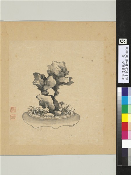 清張忠畫花卉　冊　草石