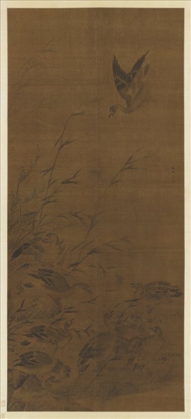 明劉炤蘆雁圖　軸