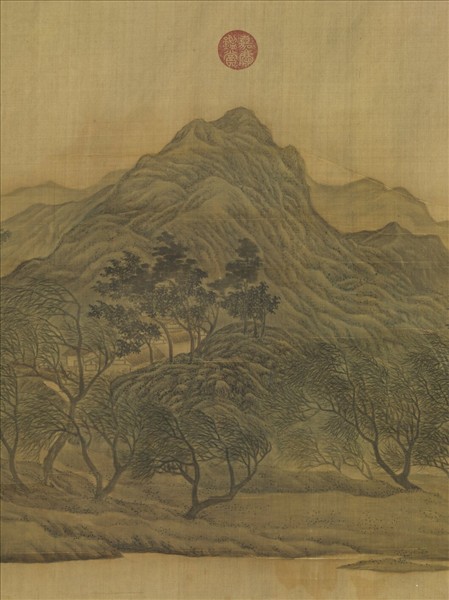 清高其佩風雨歸舟　軸