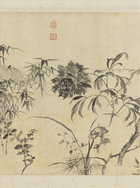 清鄒一桂寫生花卉　軸