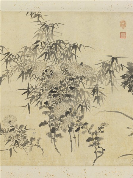 清鄒一桂寫生花卉　軸