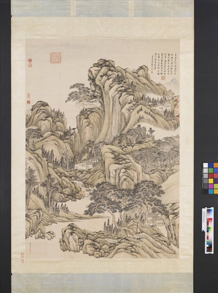 清錢維城畫山水　軸