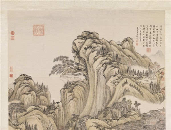 清錢維城畫山水　軸