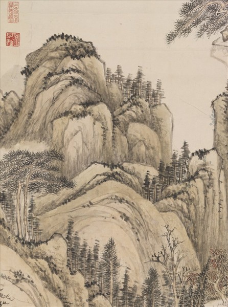 清錢維城畫山水　軸