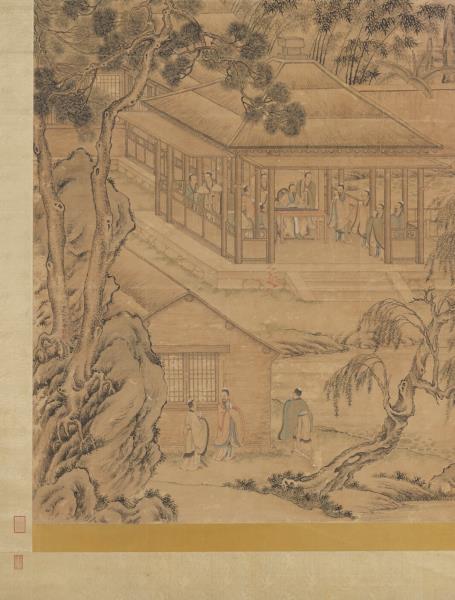 清沈源畫琴德簃圖　軸