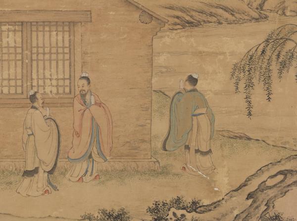 清沈源畫琴德簃圖　軸