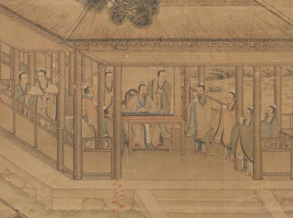 清沈源畫琴德簃圖　軸