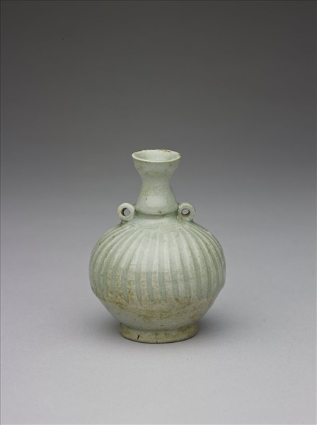 泰國 青瓷刻花雙繫葫蘆瓶