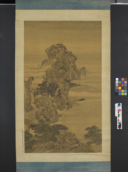 清袁江山水　軸