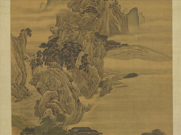 清袁江山水　軸