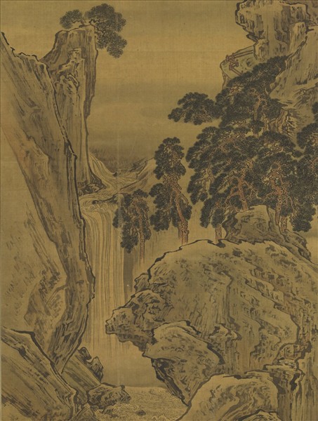 清袁江山水　軸