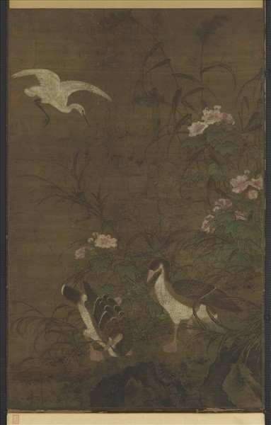 元人畫蘆雁　軸