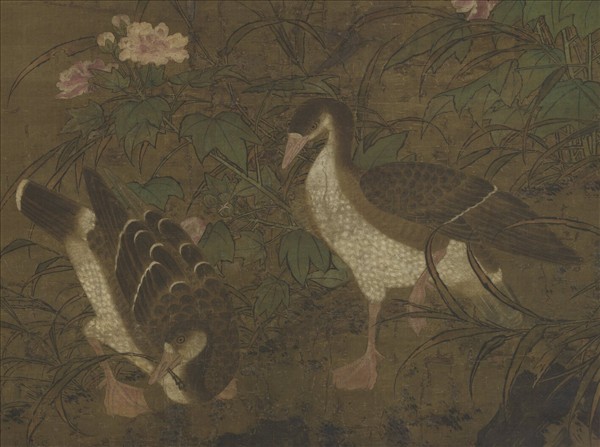 元人畫蘆雁　軸