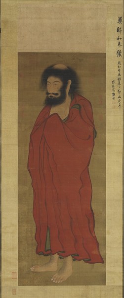 元趙孟頫畫藥師如來像　軸