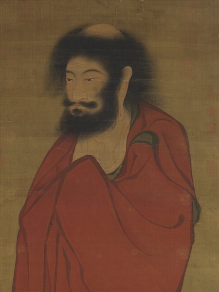 元趙孟頫畫藥師如來像　軸