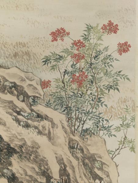 清金廷標長至添線圖　軸