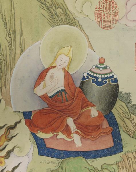 清姚文瀚畫北方多聞天王像　軸