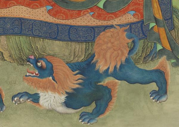 清姚文瀚畫第一阿迎阿機達尊者　軸