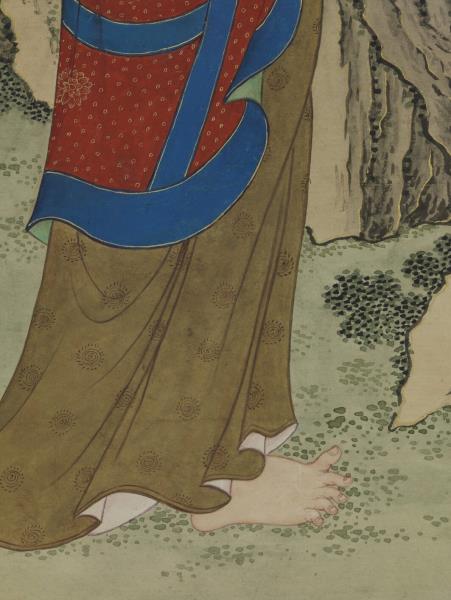 清姚文瀚畫第二阿資答尊者　軸