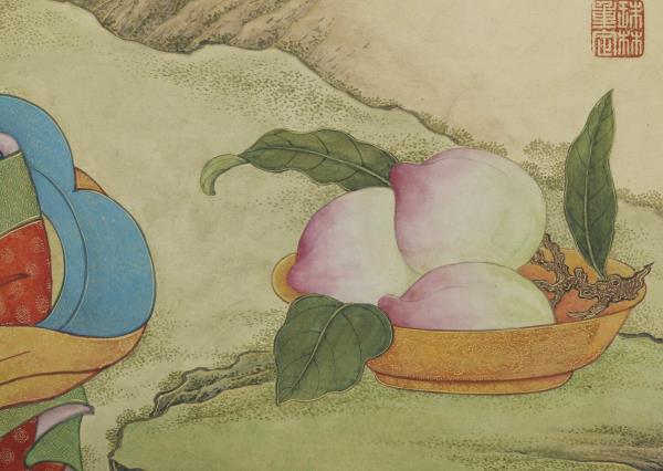 清姚文瀚畫第五拔襍哩逋答答喇尊者　軸