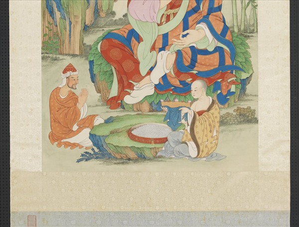 清姚文瀚畫第六拔哈達喇尊者　軸