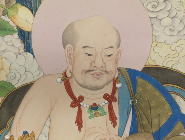 清姚文瀚畫第九拔嘎沽拉尊者　軸