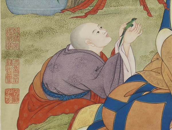 清姚文瀚畫第十喇呼拉尊者　軸