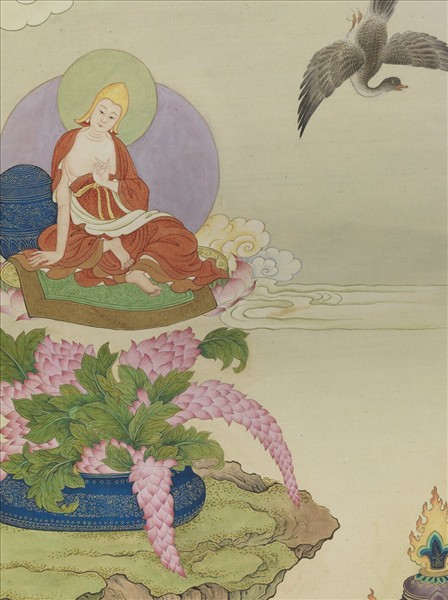 清姚文瀚畫第十喇呼拉尊者　軸