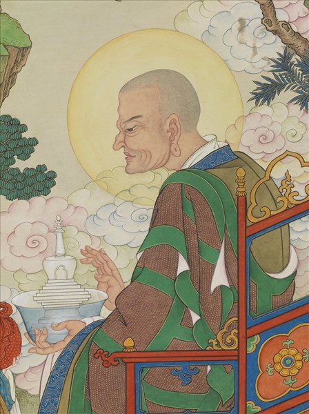 清姚文瀚畫第十六阿必達尊者　軸