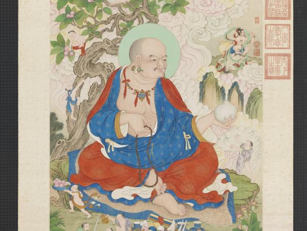 清姚文瀚畫第十八嘎沙鴉巴達喇瑪尊者　軸