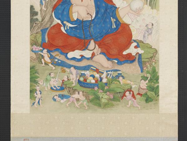 清姚文瀚畫第十八嘎沙鴉巴達喇瑪尊者　軸