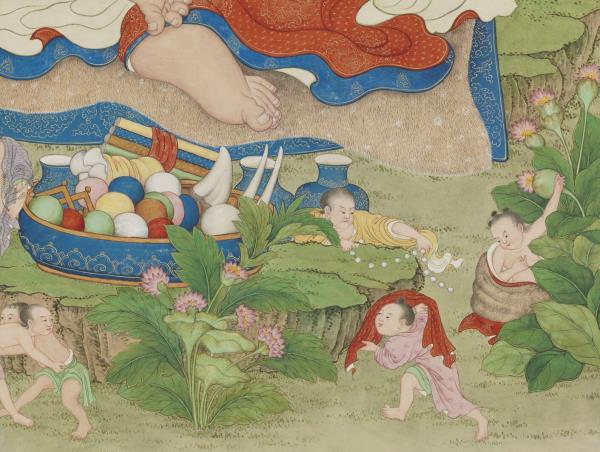 清姚文瀚畫第十八嘎沙鴉巴達喇瑪尊者　軸