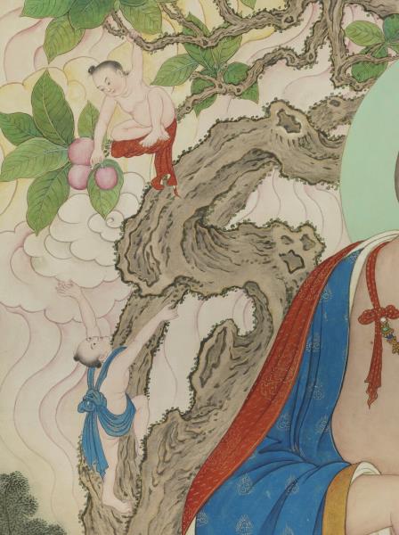 清姚文瀚畫第十八嘎沙鴉巴達喇瑪尊者　軸