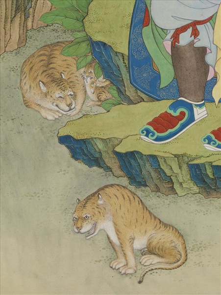 清姚文瀚畫第十七納納答密答答喇尊者　軸