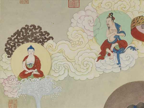 清姚文瀚畫第十七納納答密答答喇尊者　軸