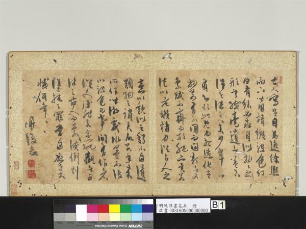 明陳淳畫花卉　冊