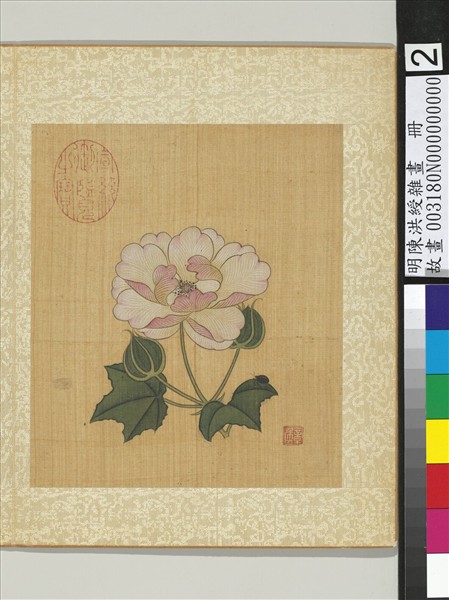 明陳洪綬雜畫　冊　木芙蓉