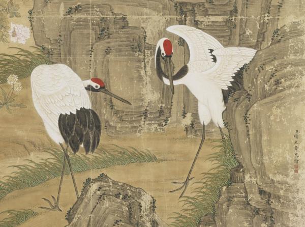 清楊大章畫鳳凰梧桐　軸