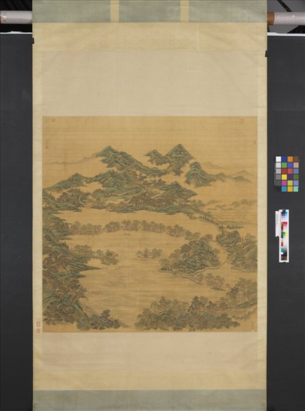 清關槐西湖圖　軸