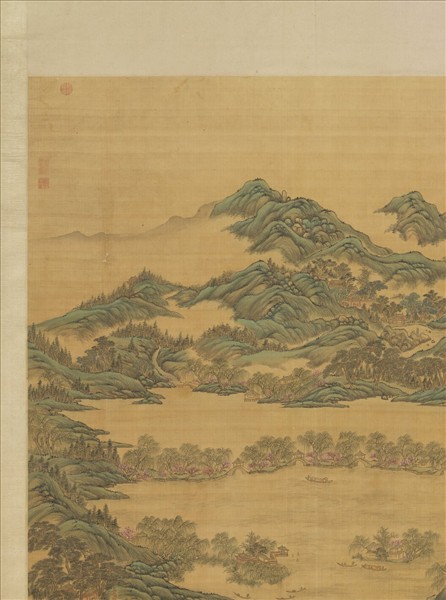 清關槐西湖圖　軸