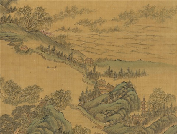 清關槐西湖圖　軸