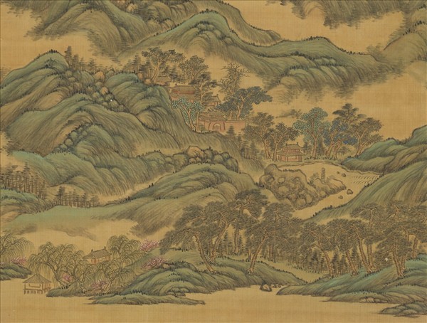 清關槐西湖圖　軸