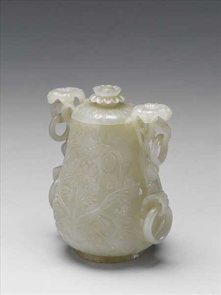 玉番花雙耳四環尊