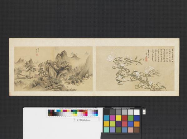 明人畫幅集冊　冊　明朱承綵梨花白燕