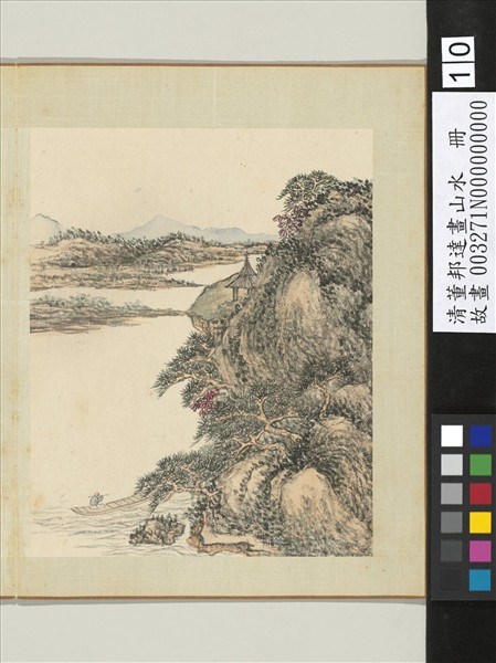 清董邦達畫山水　冊　笛韻滿江上