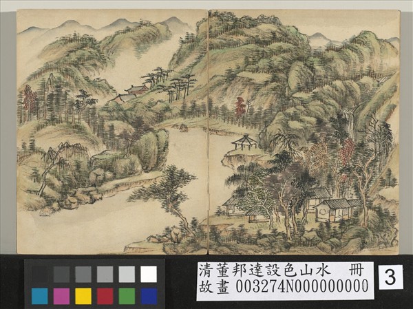 清董邦達設色山水　冊　巖扃積翠